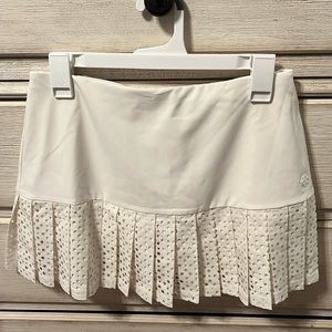 Tory Burch Sport White Tennis Skirt! NWT! Size Small.